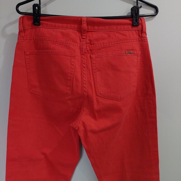 Ralph Lauren Jeans Bright Red Skinny Fit Stretch Jeans, Size 4 - Picture 6 of 10